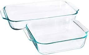 Pyrex Basics Clear Glass Baking Dishes